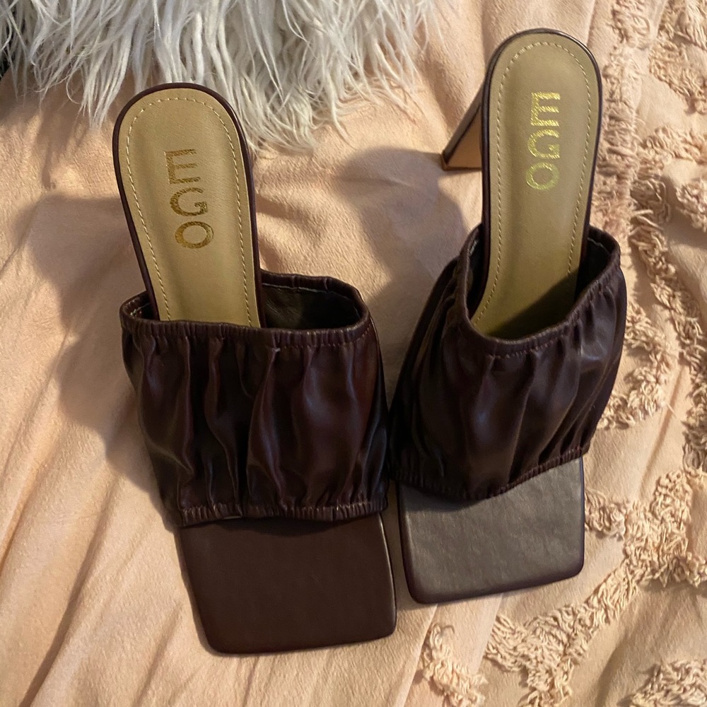 Ego Size 9 Chocolate Brown Mules